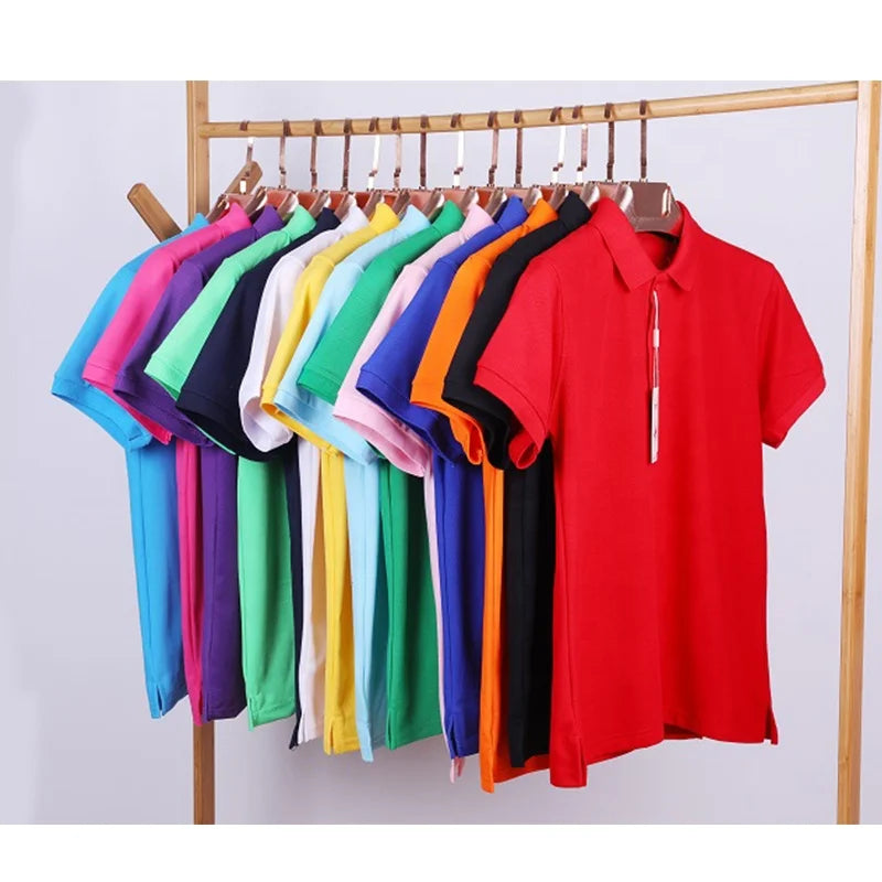 Polo Shirts with Custom logo Custom Work Shirt Business Advertising Promotional Embroidery Polo Uniform Shirts