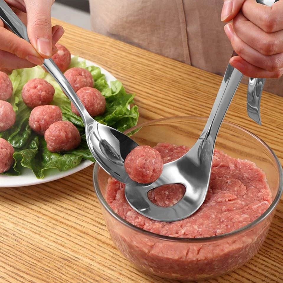 Transhome Meatball Maker Spoon Stainless Steel Non-Stick Creative Meatball Maker Cooking Tools Kitchen Gadgets and Accessories