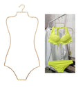 Wholesale Heavy Duty Custom Strong Grucce Bikini Personalizzate Ganchos Para Proa 50 Pieces Swimsuit Gold Hangers for Swimwe