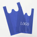 Custom Logo Eco Friendly Non Woven T-shirt Bag Reusable Wholesale Non-woven Vest Shopping Bag for Supermarket & Grocery