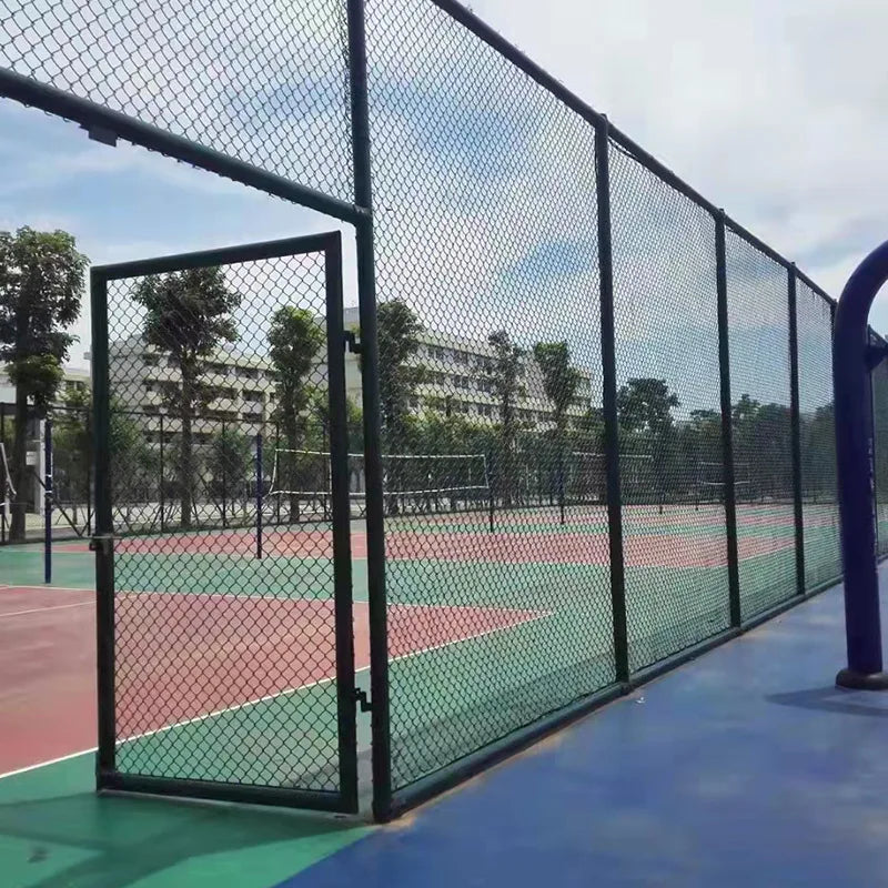 Heavy Duty Chain Link PVC Coated Fence Wire Mesh and Galvanized Metal Mesh Fence Football Field Fence Wire Mesh for Sale