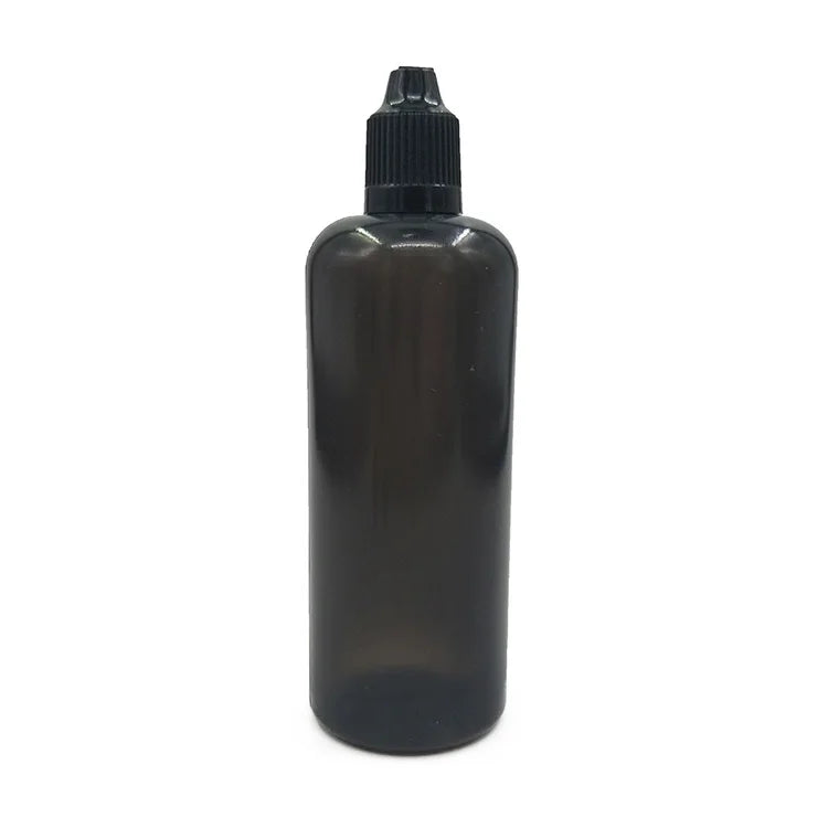 Plastic 120ML Liquid Dropper Bottle 8oz PE Plastic Bottles with Color Caps