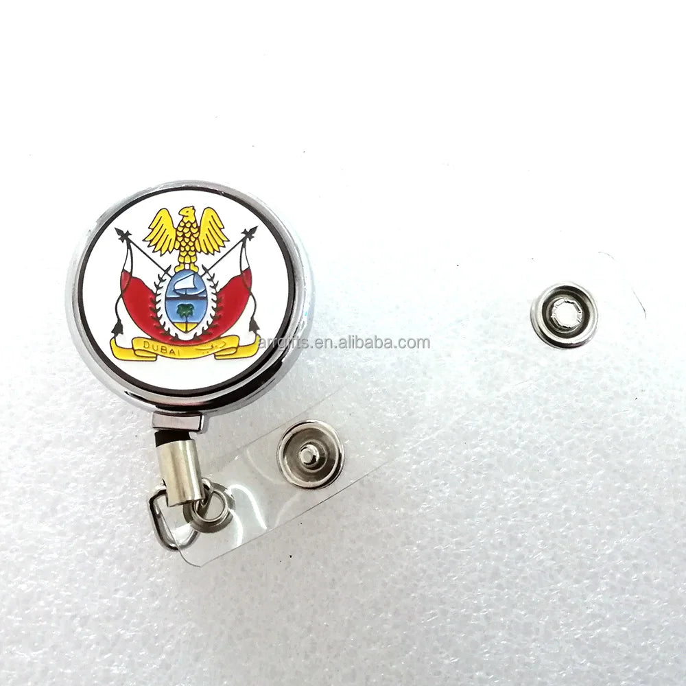 Badge Holder Manufacturer Hotsale UAE New Emblem of Dubai Badge Holder Reel UAE Badge Clip Supplier