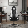 Adjustable 4D PU Armrest Home Adult Ergonomic PVC Leather Swivel Rocker Chair for Gamers Reclining Iron Office Chair