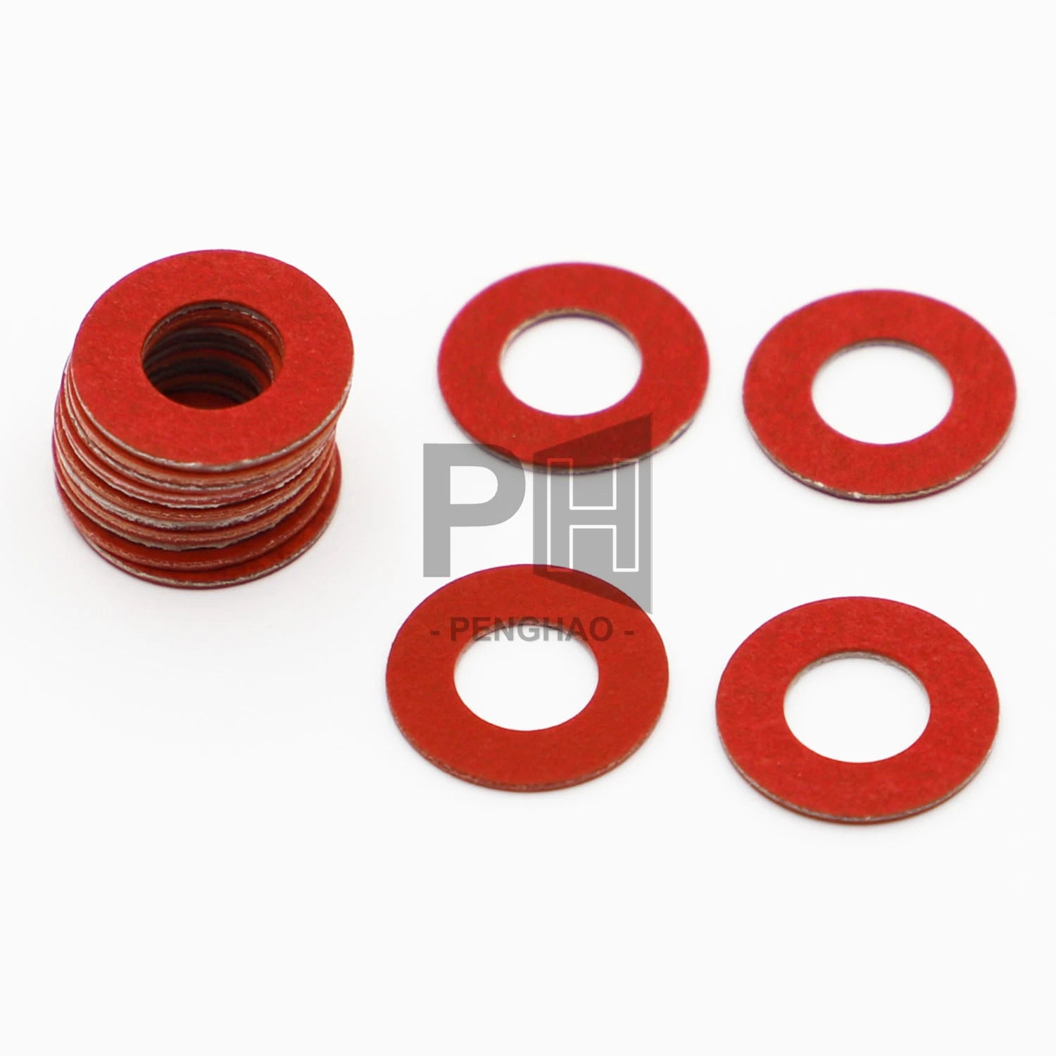 M1.6 M2 M2.5 M3 M4 M5 M6 Red Gasket Red Washer Red Meson Silicone Rubber Flat Gasket Washer