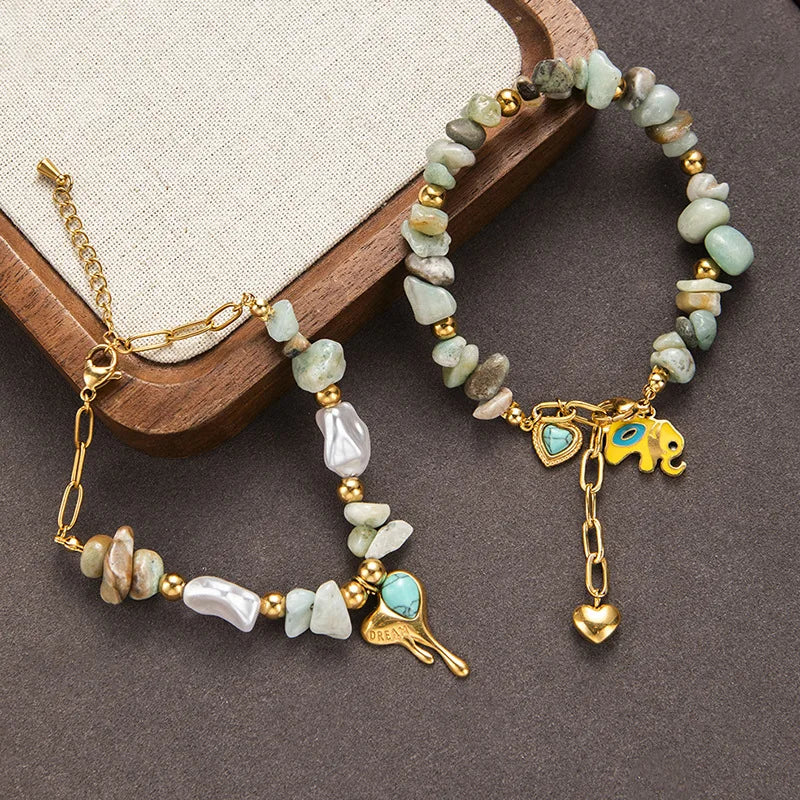 Fashion Retro Niche Titanium Steel Bracelet Niche Design love Pendant Bracelet Stainless Steel Chain Jewelry