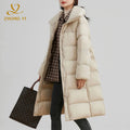 Winter Women's Down Jackets Ultra Light Warm Casual Coat Female Puffer Jacket Plus Size Hooded Overcoat Women's Down Jacket