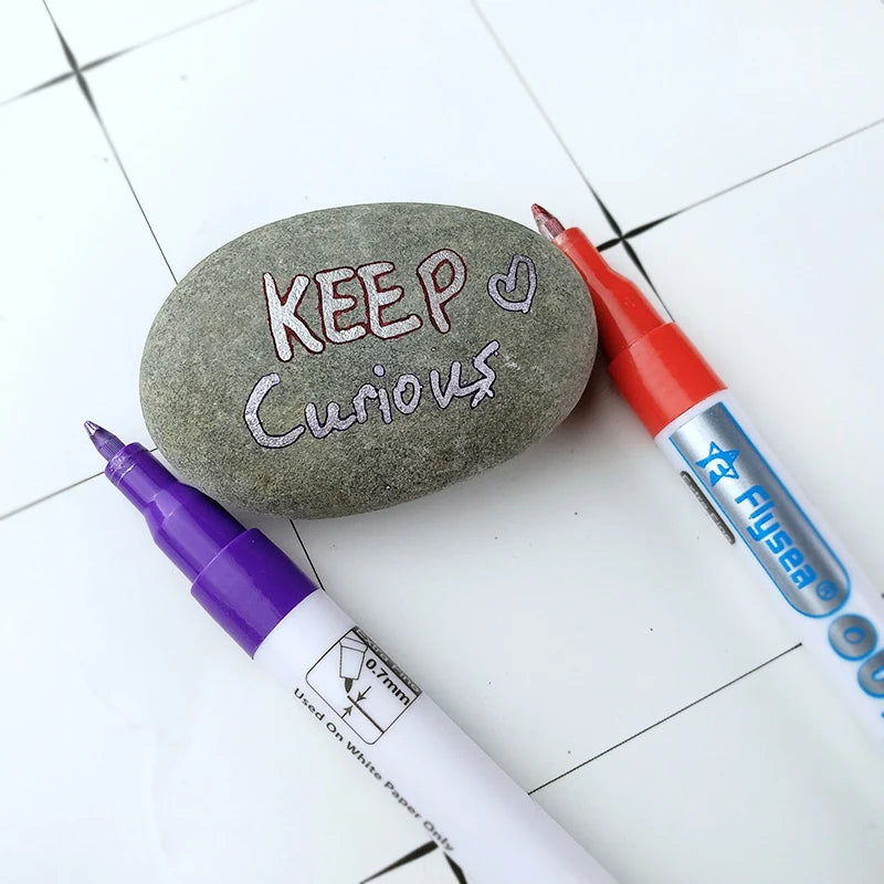 Double Line Outline Pen Markers Dream Metallic Glitter Doodle Dazzle Pens Shimmer Marker Set DIY Album Graffiti Pen