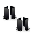 Post Anchor Base Heavy Duty Powder Coated Post Support Bracket Thick Wood Fence Post Decking Mailbox Mount and Patio Covers