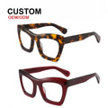 882221 Trendy Cat Eye Glasses Acetate Frame Computer Blue Light Blocking Glasses Women Custom logo Eyeglasses