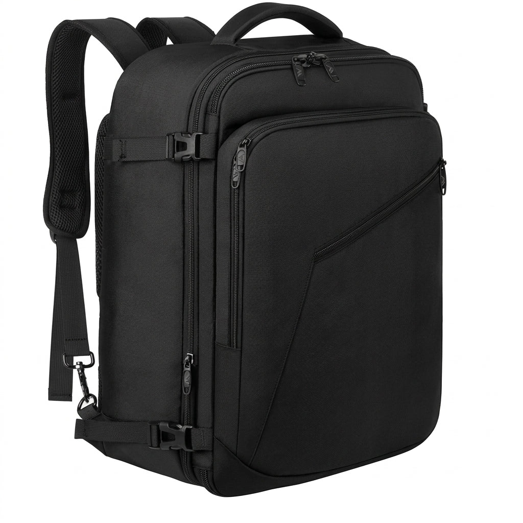 40L Travel Backpack Flight Approved Carry on Bag International Travel Bag Durable Polyester Laptop Backpack Weekender Bag