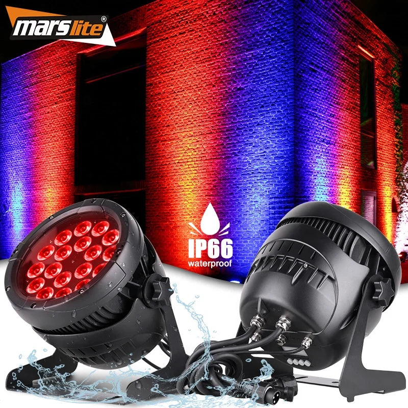 18x20W Pro IP66 Stage Par Can Light Waterproof Led Par Light Stand
