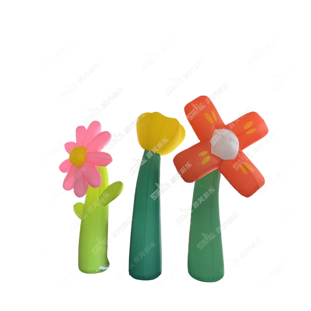 Commercial Custom Colourful Inflatable Flower With Lights Decoration for Events Inflatable Advertising Flowers Decoration