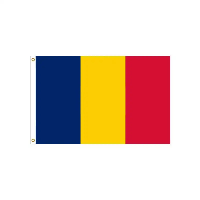 Aozhan Wholesale Custom Double Side Printing Dropshipping Chadian Flags Custom Size 100% Polyester Chad Flag