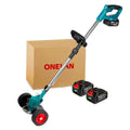 ONEVAN 1500W Electric Lawn Mower 15000mah Li Battery Cordless Grass Trimmer Pruning Garden Tool for Makita 18v Battery