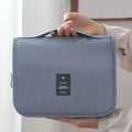 Waterproof Women Oxford Hanging Toiletry Bag Travel Organizer Toiletry Bag for Men Portable Folding Hanging Toiletry Storage Bag