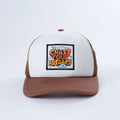 Foam Trucker Hats with Patch logo 5 Panel Snap Back Trucker CapFlat Brim Trucker Hats Mesh Hat