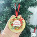 MDFSUB Acrylic Sublimation Blank Round Hanging Ornaments 70x70x5mm Thickness 5mm Guangdong Christmas Tree Decorations