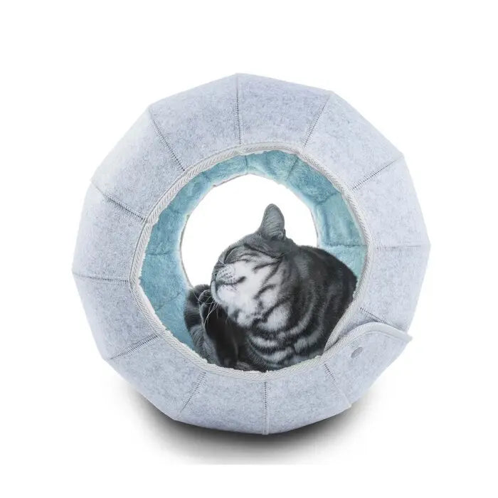Cat and Dog Supplies Cat Kennel Cave Tunnel Semi-enclosed Creative Foldable Breathable Pet Cat Bed