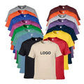 Wholesale Custom 100% Cotton Printing Men Printed Plain White and Black T Shirt