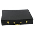 Luxury Large Pu Leather Gift Box Black Wooden Box Cologne Perfume Oil Bottle Leather Luxury  Box for Cosmetics Watch