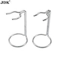 JDK Convenient Deluxe Men's Stainless Steel Shaving Stand Holder with Brush and Razor Holder for Travel