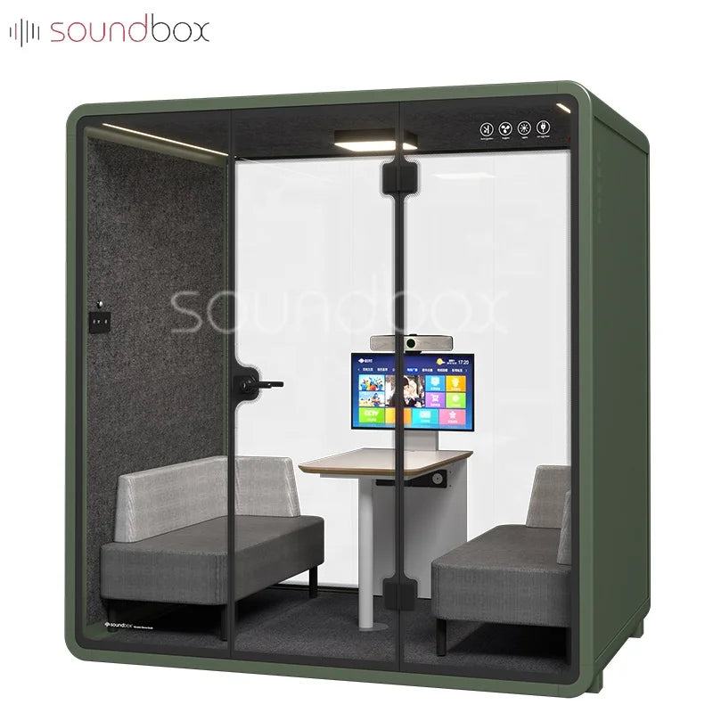 Work Booth Sofa Set Office Furniture Meeting Room Pod Private Space Office Telephone Booths