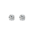 S999 Silver Zircon Earrings Women 2mm 3mm 4mm 5mm 6mm Small Tiny Unisex Fashion Stud Earring Luxury 925 Silver