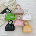 New Arrival Candy Color Mini Purse Handbag Small Chain Crossbody PVC Shell Jelly Bag for Ladies