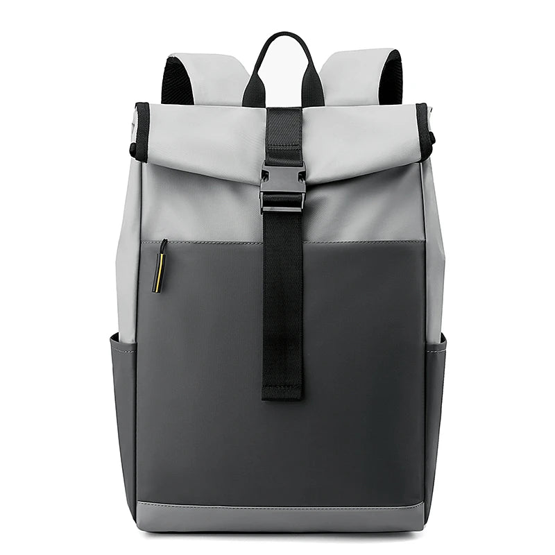 Trendy Business Backpack With USB Charging Port Custom Waterproof Rolltop Backpack Roll Top Travel Laptop Backpack