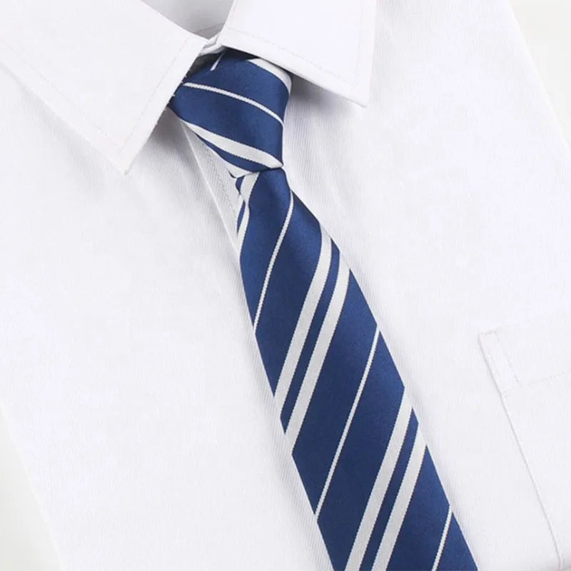 Wholesale Fashion Design Striped Dot Plain Ties Men's 100 Polyester Accept Custom Logo Necktie