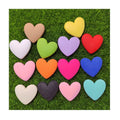 Hot Popular Colorful Heart Shape Flat Back Resin Bead Crafts Fit in Kid Making Diy Toy Slime Sccessory
