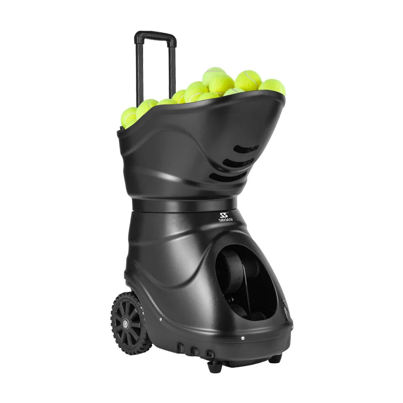 SIBOASI T2202A Tennis Ball Machine Electric Motor Intelligent Equipment Tennis Launcher 150 Balls Capacity Mobile APP Controlled
