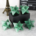 Huiying Wholesales Handmade Green Aventurine Jade Natural Stone Merkaba Carvings