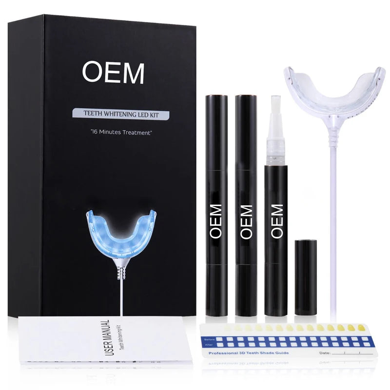 Wholesale Private Logo Organic My Smile Non Peroxide Teeth Whitening Kit with 3-Year Shelf Life and Plastic Packaging