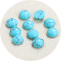 4\6\8\10\12MM Gemstone Cabochons Natural Turquoise Synthetic Stone Beads for Earring Necklace Bracelet