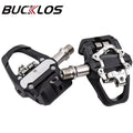 BUCKLOS dual-function bicycle clipless pedals suitable for branded mountain and road bikes MTB bicycle riding accessories.