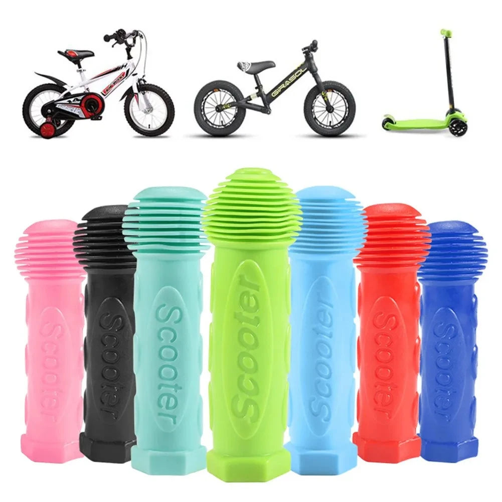 Kids Bike Handlebar Grips Customized Non-Slip Soft Rubber Scooter Grips Handlebar Cover for MTB Mountain Bike BMX  Bicycle Parts