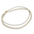 2024 New Idea Luxury Special Silver Alloy and Glass Pearls Necklace Bling Bling Pearls Gifts for Girls Valentine Jewelry