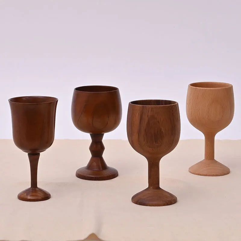 Origin Source Solid Wood Light Luxury Retro Wooden Cup Solid Wood Drinking Tall Cup