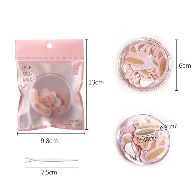 300 Pieces Waterproof Invisible Pearl Double Eyelid Stickers & Tape Wholesale Private Natural Fiber Sticky Customizable Size S