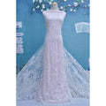 The Popular Big Brand China High-quality Fashion Lace Fabric White Wedding Dress Fabric
