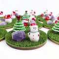 New Products Hand Craft Hot Sale Natural Crystal Amethyst Christmas Ornament for Gift