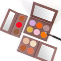 High Quality Single Color Cute Cat Paw Blush Palette Custom Label Pink Box Vegan Blush Waterproof