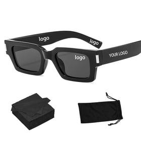 OEM Custom Logo 2024 Black Shades Square Retro Sun Glasses Women Luxury Sunglasses Men Lunettes De Soleil