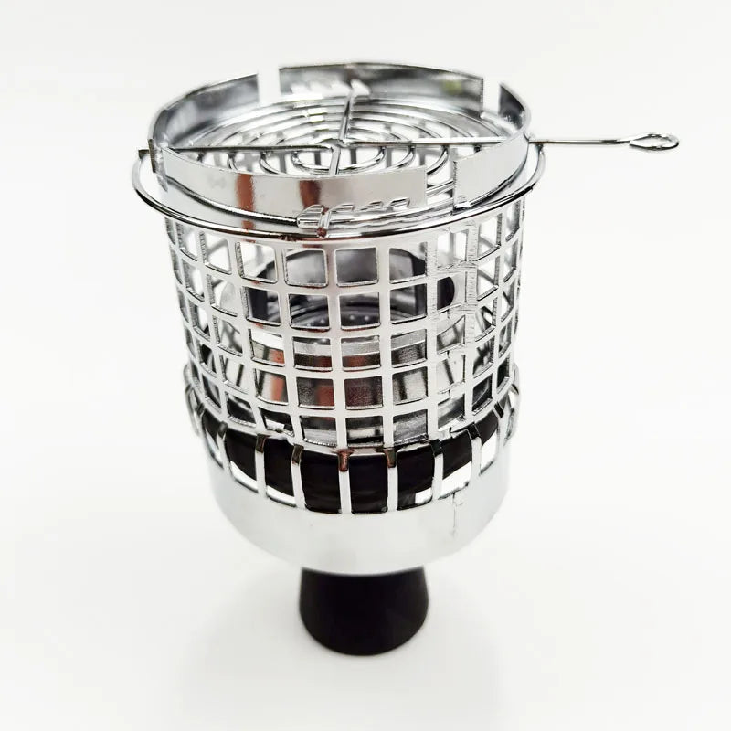 Wholesale Silver Stainless Steel Portable Shisha Smoking Accessories Hookah Wind Cover