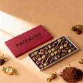 Custom Printing Luxury Food Grade Safety Material Chocolate bar Candy Christmas Biscuit Base and Lid Paper Packaging Box