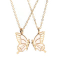 New Styles Ins butterfly Cuban Chains Best Friend Necklace Set