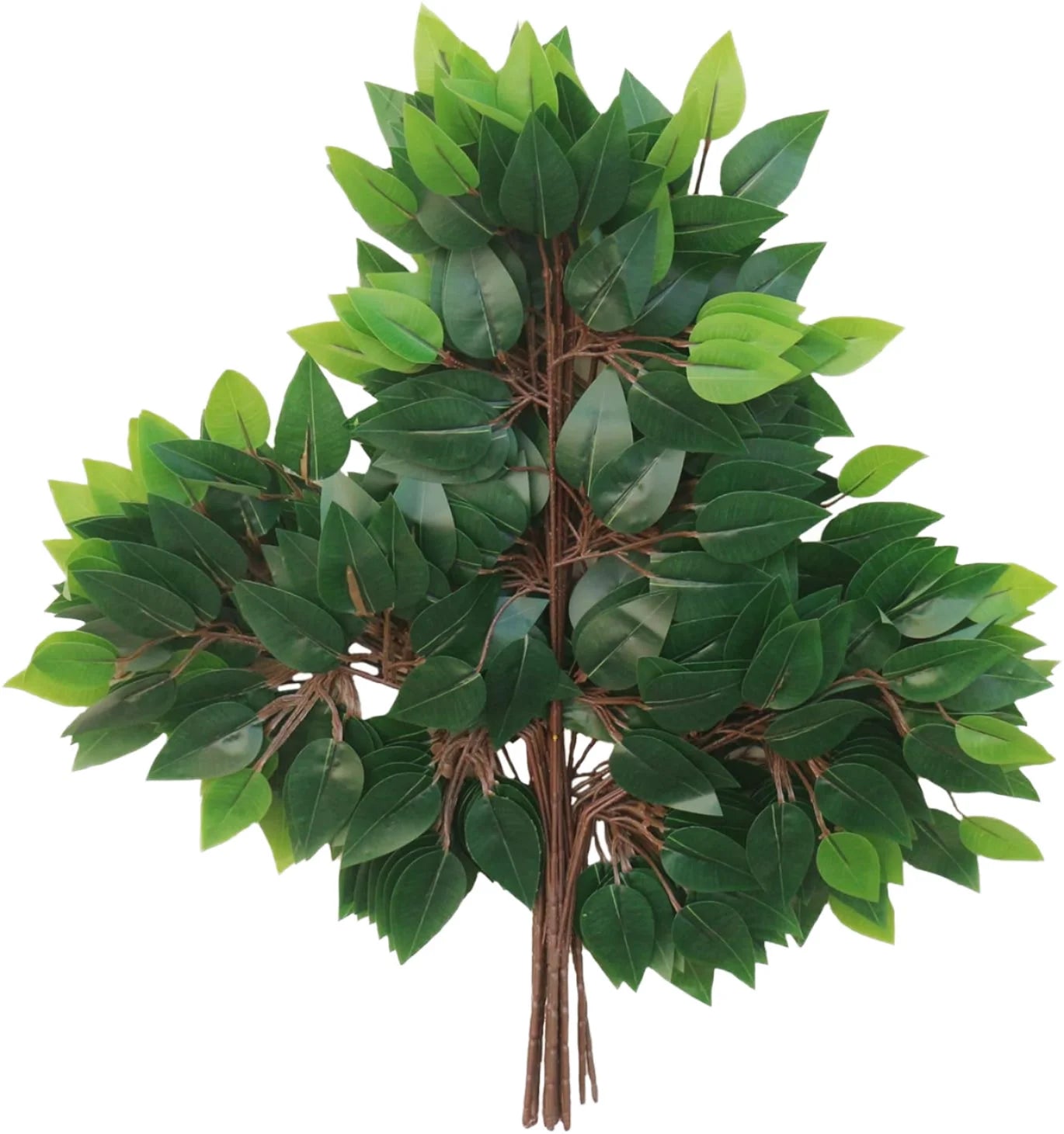 High-Quality Artificial Ficus Tree Branch Leaves for Indoor Decoration and Scene Arrangement Wholesale Home Decor Props