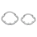 Wholesale G23 ASTM F136 16G Titanium Cloud Shape Nose Ring Earring Hinged Septum Hoop Ear Helix Cartilage Women Piercing Jewelry